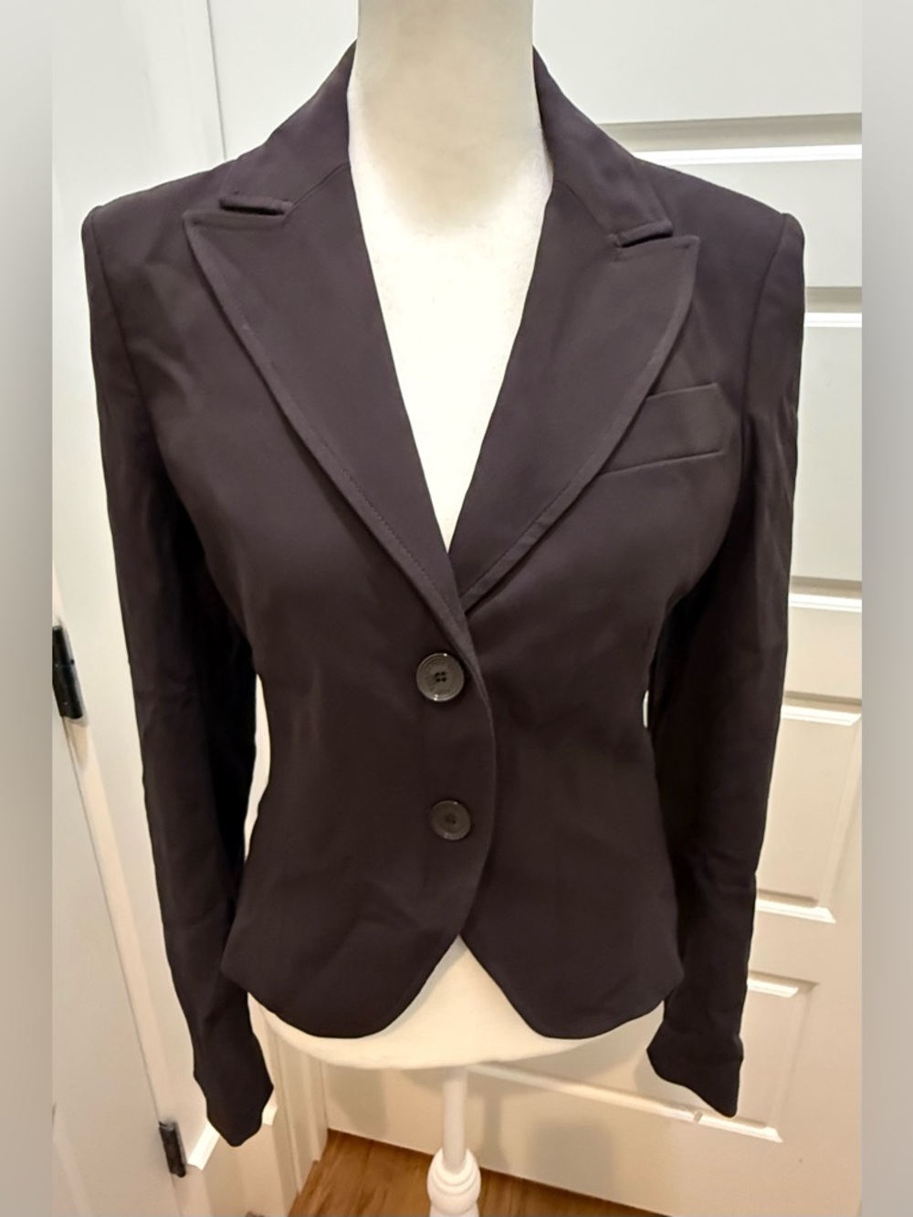 NWT. Patrizia Pepe. Chocolate Brown Slim-Fit Blazer. Size Small.